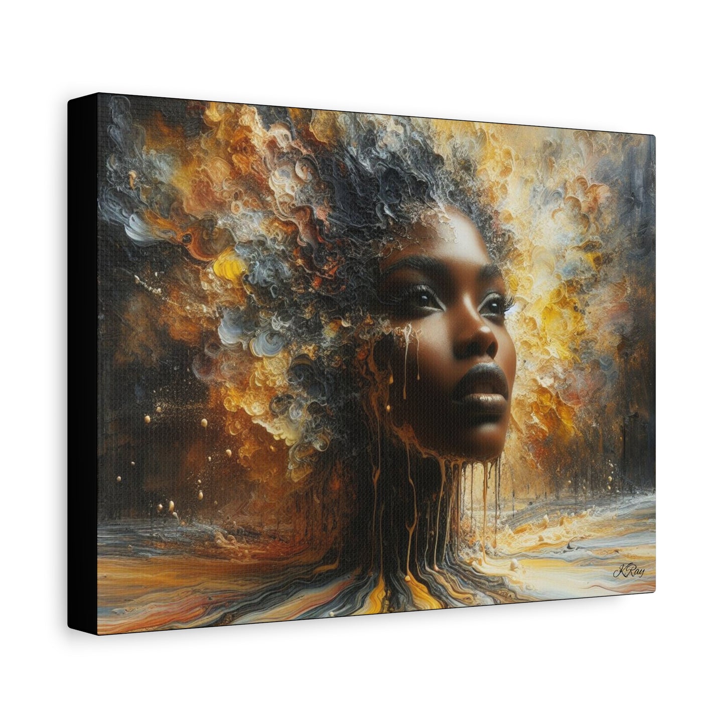 Matte Canvas, Stretched, 1.25" Drip