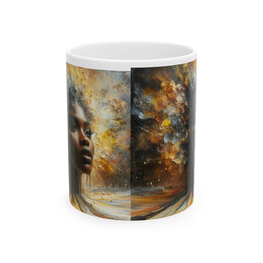 Drip Ceramic Mug, 11oz