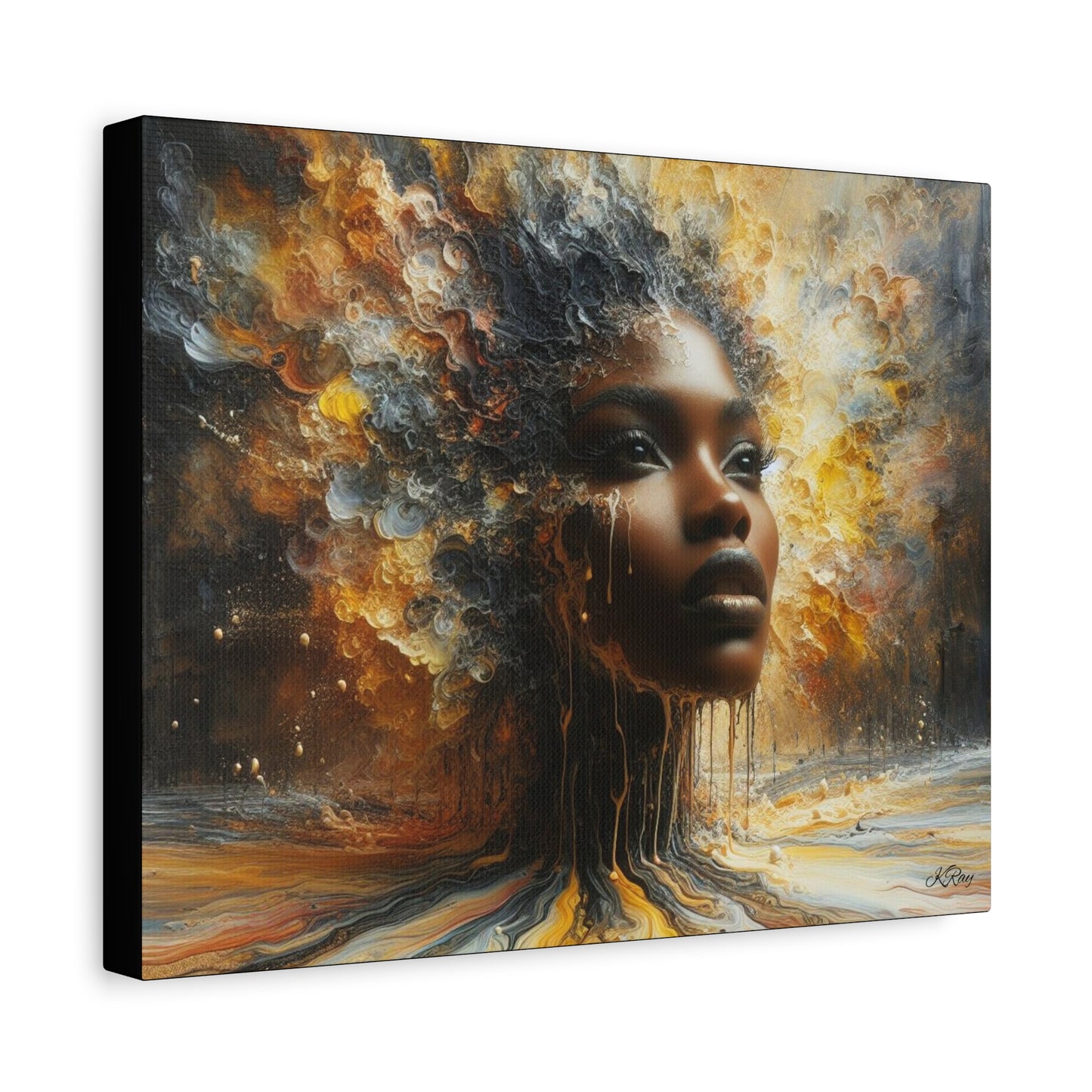 Matte Canvas, Stretched, 1.25" Drip