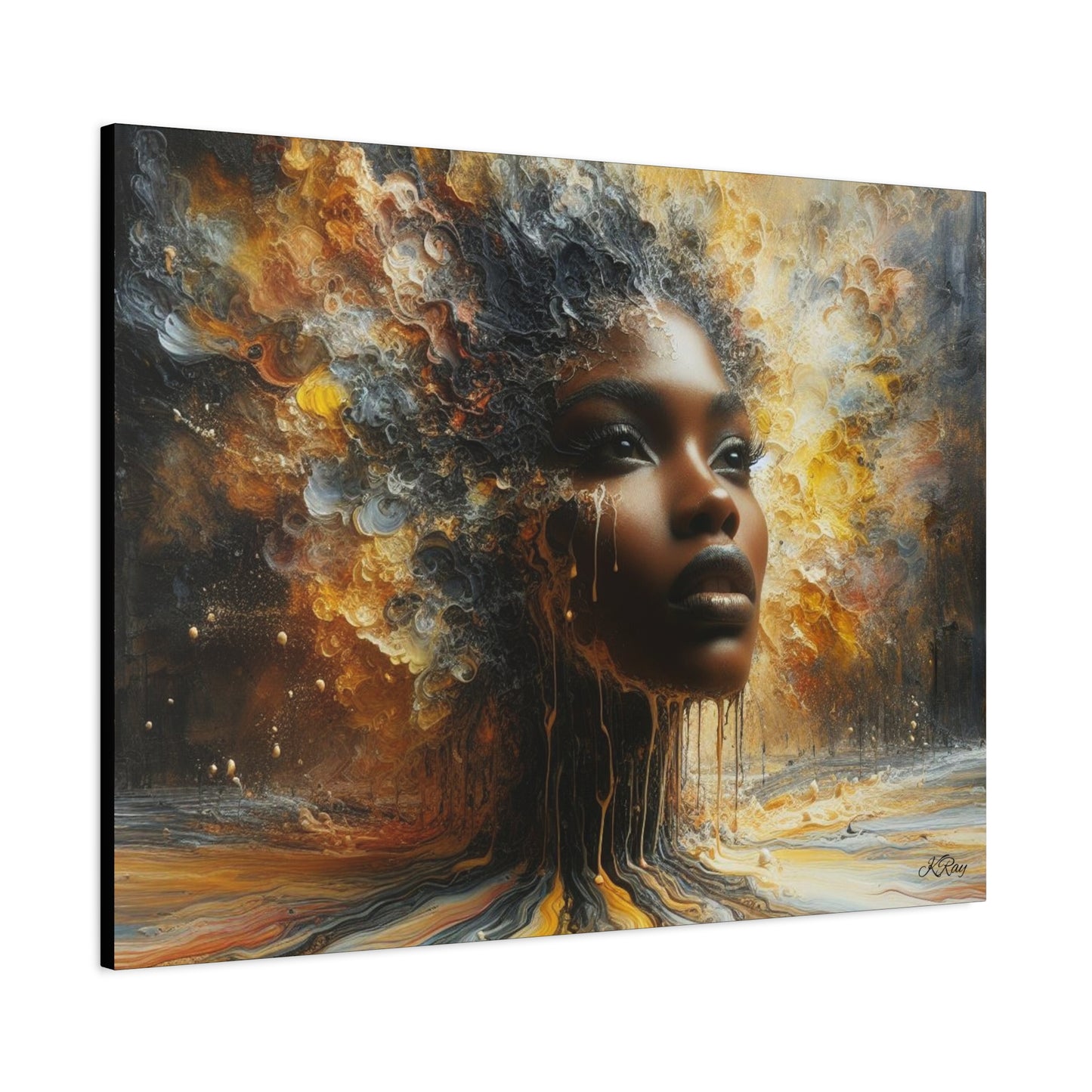 Matte Canvas, Stretched, 1.25" Drip