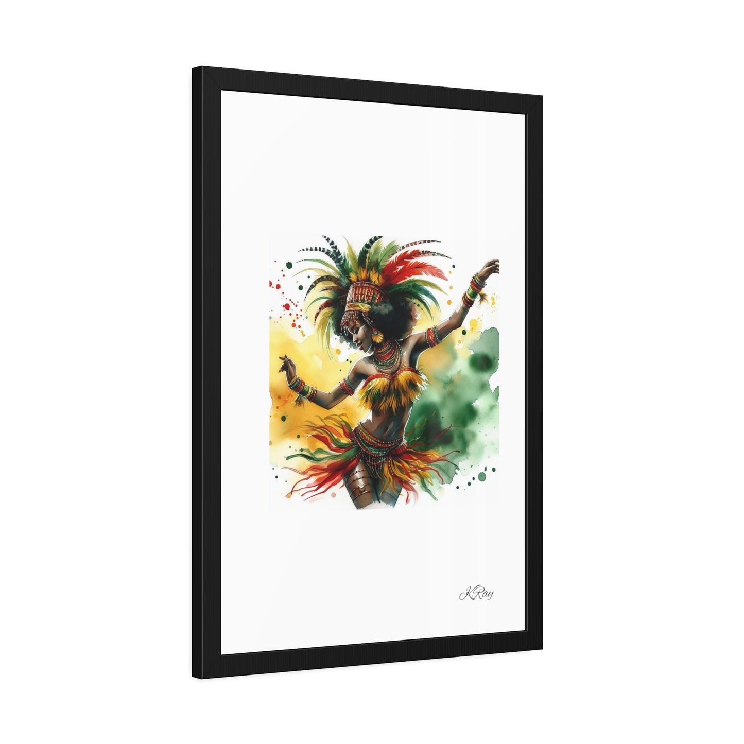 Dance in Color Framed Paper Posters