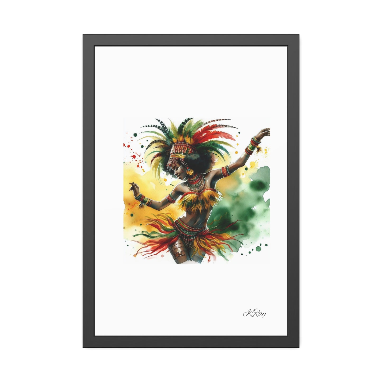 Dance in Color Framed Paper Posters