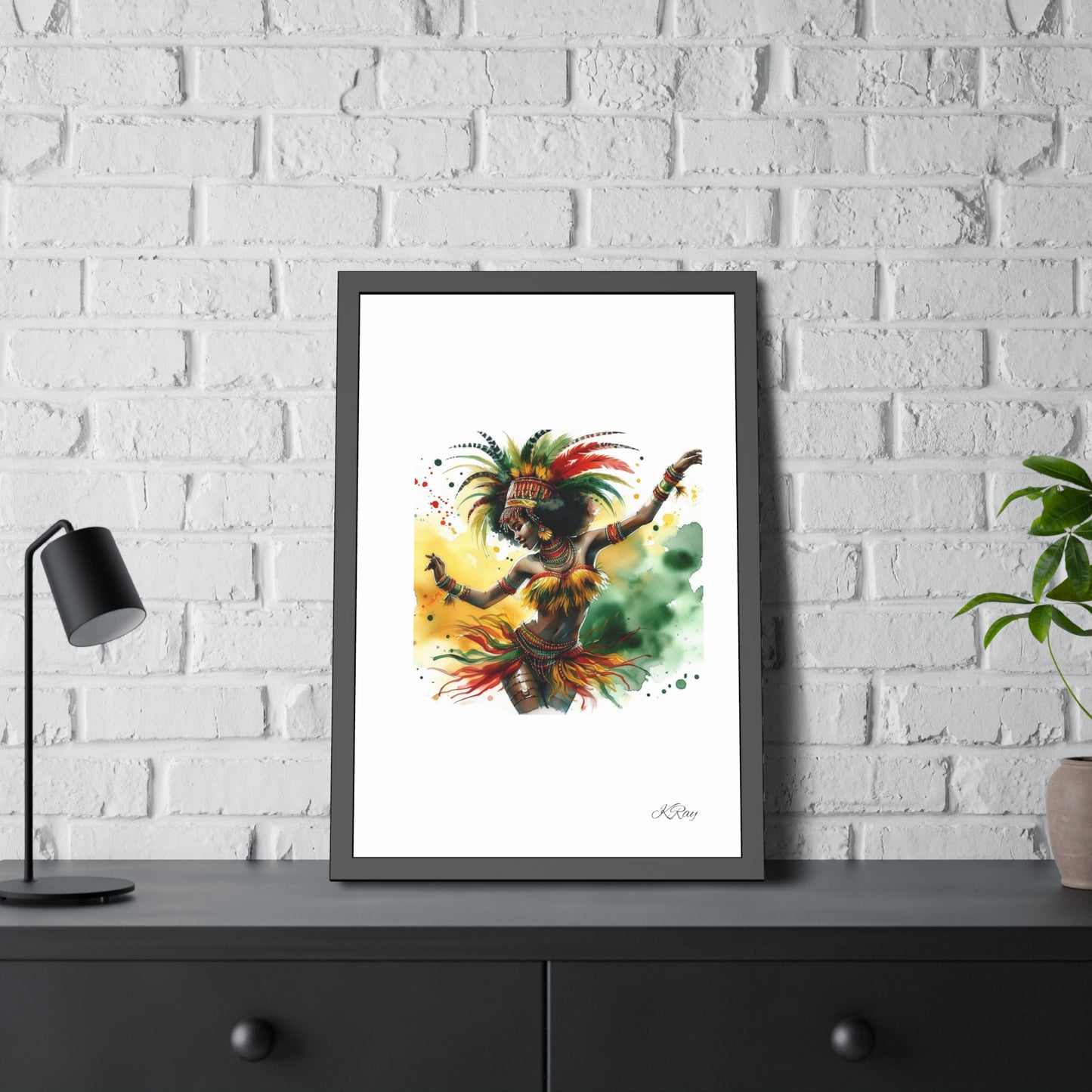 Dance in Color Framed Paper Posters