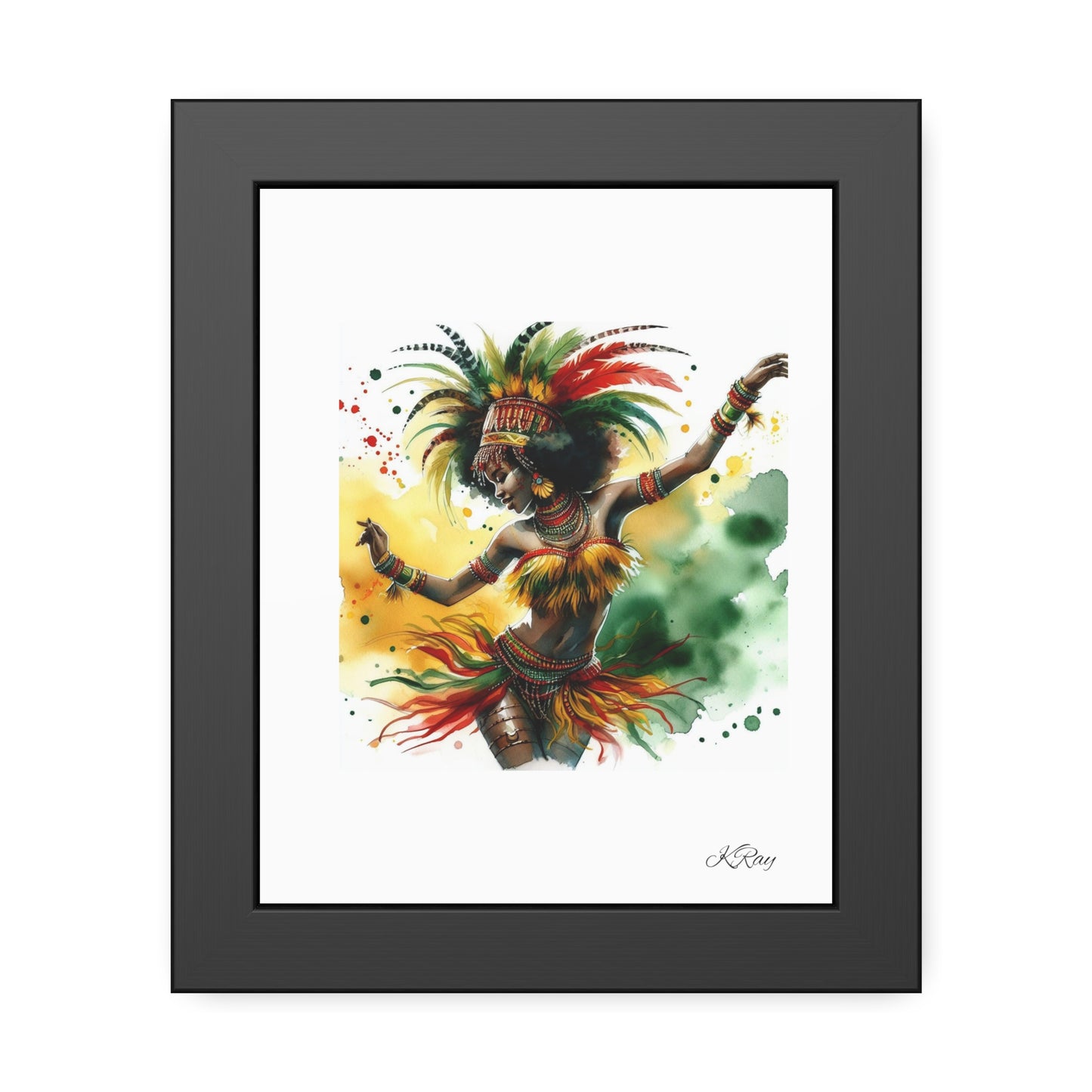 Dance in Color Framed Paper Posters